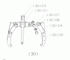 EXTRACTOR FORZA SERIE 1300 MECÁNICO DE 2 PATAS